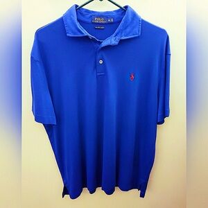 Polo by Ralph Lauren Pima Soft Touch 3-button collared shirt XL Royal Blue